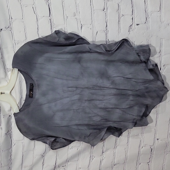 Gaya pretty gray top. Silk blend - Picture 1 of 5